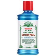 EUTHYMOL 冰涼薄荷漱口水 無酒精配方 Icy Mint 口腔清潔, 1個, 500ml