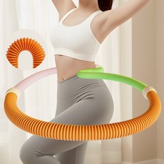 FODOSS 봄철 뱃살 다이어트소프트 스프링 훌라후프, 1개, 오렌지+퍼플+그린, 1.5kg