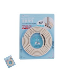 이렌콩 문틈막이 2Mx2줄 단열용품 현관문틈새막이 문바람막이, 3) 브라운