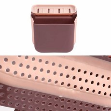 싱크대홀더 쓰레기통 핑크 물빠짐쓰레기통 싱크대 [1EA 또는 1set 구성], 본상품