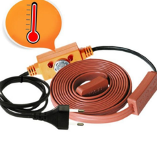 동파 방지 열선 자동 온도 수도관 감지 열선 겨울철 파이프 계량기 히터 주택 저온 옥상 건물 실외 배관