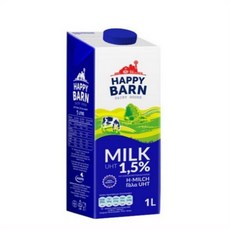해피반 멸균우유 1.5%, 1L, 72개
