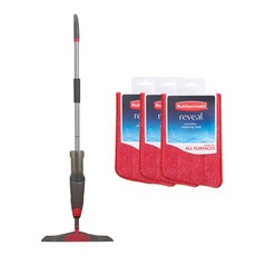 패드3장 러버메이드 리빌 물걸레 청소밀대 (스프레이밀대+전용패드 걸레3매), 1개