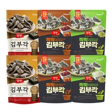 동원 양반 김부각 3종(김부각 2개 +찍먹김부각 바비큐 2개 +찍먹김부각 와사비 2개), 50g