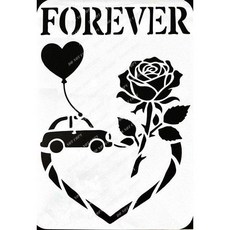 A40-0615 型染版 蝶古巴特diy 簍空模板 塗鴉模版 繪畫模版, 1個