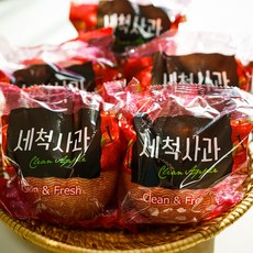 [특가] 산지직송 세척사과 부사, 1박스, 세척 부사사과 랜덤과 4g