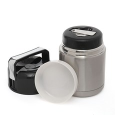 혜문전방 간편조리 보온죽통 800ml 실버