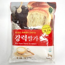 가루미 강력 쌀가루 3kg 제빵용 국내산 바로미 가루쌀, 1개