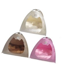 반려동물 프라이빗 원터치 텐트 고양이하우스 실내고양이집 강아지텐트 고양이숨숨이집, 아이보리