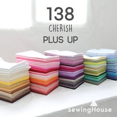 비케이텍스타일 국내생산 대폭 면40수 트윌 무지 면원단 체리쉬 138종, S-104, 1개