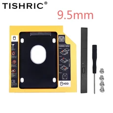 TISHRIC-모든 알루미늄 9.5/12.7mm 2nd HDD 캐디 SATA 3.0 Optibay 하드 디스크 드라이브 박스 인클로저 어, 02 9.5mm All Aluminum