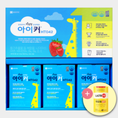 종근당 아이커 젤리 HT042 딸기맛 60포 + 락토핏 유산균 골드 50포 성장기 영양제, 25g