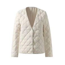 고급 브이넥 이너 오리털 슬림 숏패딩 경량 베스트