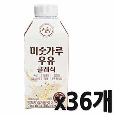 설빙 미숫가루 우유 클래식, 36개, 190ml