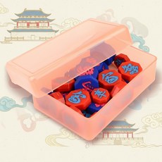 선명한 색상 양면 사용 고급 장기알 게임 쏙템, 1개