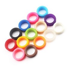 神寶寵物 剪刀指環套 指環扣 指圈 2入一組 矽膠指圈 美髮剪刀 寵物剪刀 美容剪刀 寵物美容, 顏色隨機, 2個