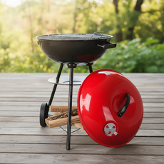 17인치 바베큐 그릴 캠핑 화로대 뚜껑형 직화 훈연 바비큐 오븐, 하이디웍스 마스터커버 그릴 (대)