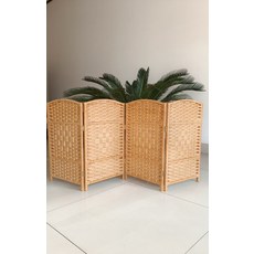 가림막 원목 파티션 가리개 미니 낮은 접이식 라탄, 높이 70cm 30cm 상하 폐쇄형