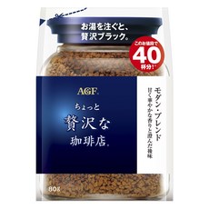 AGF 微奢華咖啡店 華麗柔順咖啡粉補充包, 1包, 1包, 80g