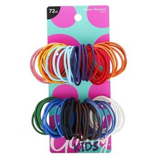 구디 걸스 아우치리스 엘라스틱 2mm 72개 2963863, 72개 (1팩), 다양한 색상