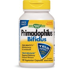 Nature's Way 然萃維 Primadophilus Bifidus比菲德氏菌素食膠囊, 180顆, 1罐