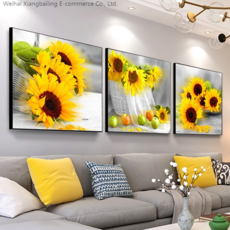 [XiangBaiLing]보석십자수 DIY세트 해바라기 과일 3단 초대형 비즈, 120 x 40cm