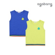 아가방 그리민소매티셔츠 GREEN BLUE 01Q351009