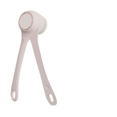 多功能電動洗澡刷 USB充電 防水按摩, 米白色, 1個, 1個