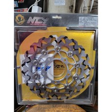 NCY 狼牙浮動劃線碟 勁戰 260MM 狼牙造型 三代戰 新勁戰 BWS BWSX 銀內盤, 1個