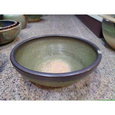 娟兒藝品 抹茶綠陶瓷洗手盆/泡腳盆, 1個