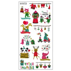 bmk KC인증 어린이 타투스티커 50종 귀여운 캐릭터 아동타투스티커, 1개, TC18