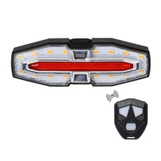 WEST 깜박이 지시등 조명 무선 자전거 방향 BIKING 리모컨 등 C 미등 타입 후면 방향 충전식 자전거, 1) WHITE, 1개