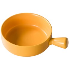 닥터박스 라면 국그릇 북유럽 도자기 파스타 접시 샐러드볼, 그릇(노랑), 1개