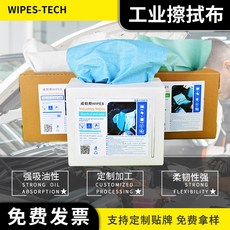 廠商工業多功能抽取式紙 無塵紙 加厚無紡布精密儀器實驗室擦拭藍白 清潔紙, 1個, 30cm*42cm*200pcs/盒,白色