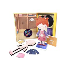 자석 인형옷 입히기 자석인형놀이 베스트코디룸, 1개