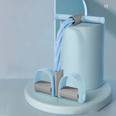 MOOZ 튜빙밴드 로잉밴드 스트레이칭 요가 필라테스 밴드 위몸일으키기, 블루, 1개, 컬러