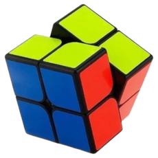 永駿 冠魄 二階彩色魔術方塊，魔域速解魔方，新手入門款, 黑色(舊款)