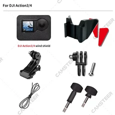 호환LS2 MX701 커스텀 헬멧 턱 마운트 (고프로 13 12 11 DJI 액션 6 5Pro 인스타360 에이스 프로2 X5 X4, 03 For DJI 6 5Pro 4 3