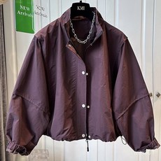 韓版風衣外套 安哥拉紅工裝風短版衝鋒衣立領風衣外套女 春秋小個子寬鬆夾克