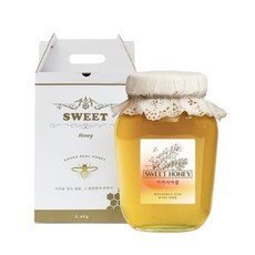 스위트허니 100 천연 국내산 벌꿀 2.4kg 아카시아꿀 행사 중, 1개