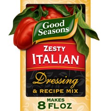 굿 시즌스 제스티 이탈리안 드레싱 & 레시피 시즈닝 믹스 Good Seasons Zesty Italian Dressing & Recipe Seasoning Mix 0.6 O, 17g, 1개