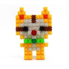 이지 미니 고양이 나노 툭툭블럭 만들기 세트, 1개