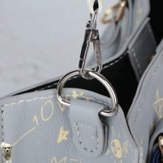 꿀이맘투 라운드 D링 가방고리 실버 32mm 2P 가방끈부자재