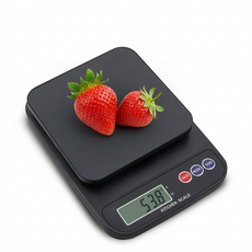 스위스윙거 주방용 디지털 2단 전자저울 5kg 스테인리스 주방저울, 1개, 블랙