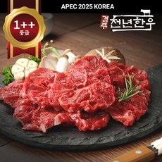 [경주천년한우] 1++(8)등급 제비추리 냉장 투쁠(투뿔 투플), 1개, 300g