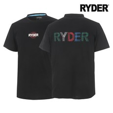 라이더 티셔츠 배드민턴 반팔 상의 남성 여성 반팔티 코튼라이크 오버핏 블랙 2024RC-11