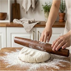 네스트몰 옻칠 나무밀대 원목밀대