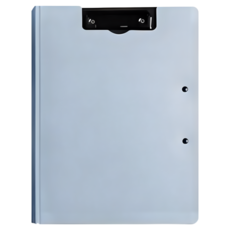 A4文件夾 資料夾 手寫板 板夾 墊板 夾菜單/票據 文件收納 收納夾, 雙夾文件夾-灰藍