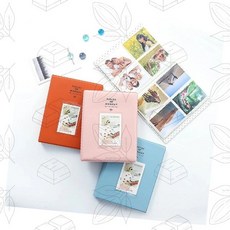인스턴트 포토앨범 미니사진첩 추억보관함 스냅사진정리 컬러북 가족앨범 여행기념품, 상세페이지 참조, 베이지