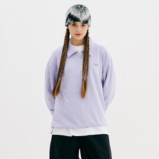 BSRBT SL HALF-ZIP COLLAR SWEATSHIRT LIGHT PURPLE